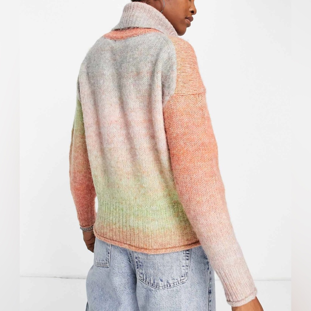 ASOS (Only Life) • Roll Neck Sweater • Pastel Ombré